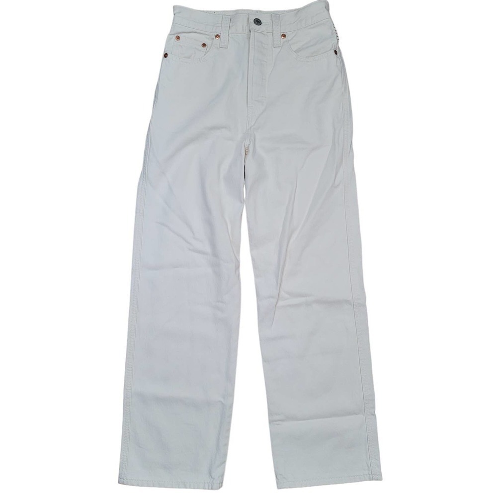 Levi’s Ribcage Straight Jean, Chasing Rainbows - White
